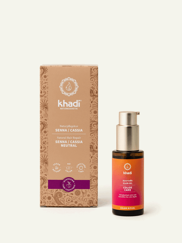 Bild des Color Finish Conditioners als Nachbehandlung der Haarfarbe von Khadi
