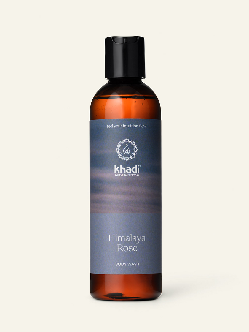 Front view of Khadi Himalaya Rose Body Wash – gentle floral care