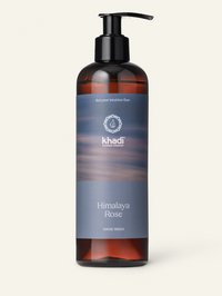 Front view of Khadi Himalaya Rose Hand Wash – floral and hydrating care
