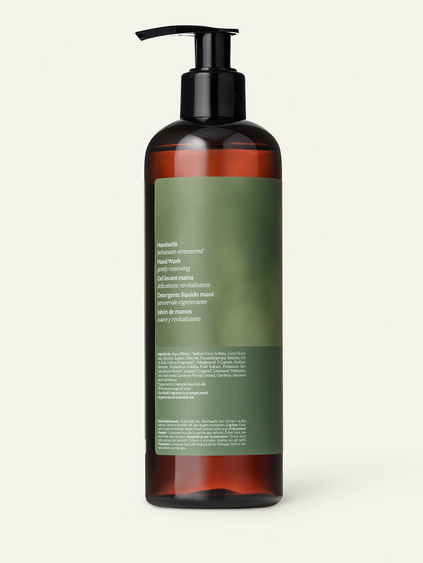 Back view of Khadi Indian Amla Hand Wash – Ayurvedic-inspired cleansing