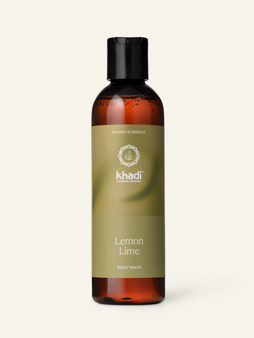 Front view of Khadi Lemon Lime Body Wash – refreshing citrus-inspired care