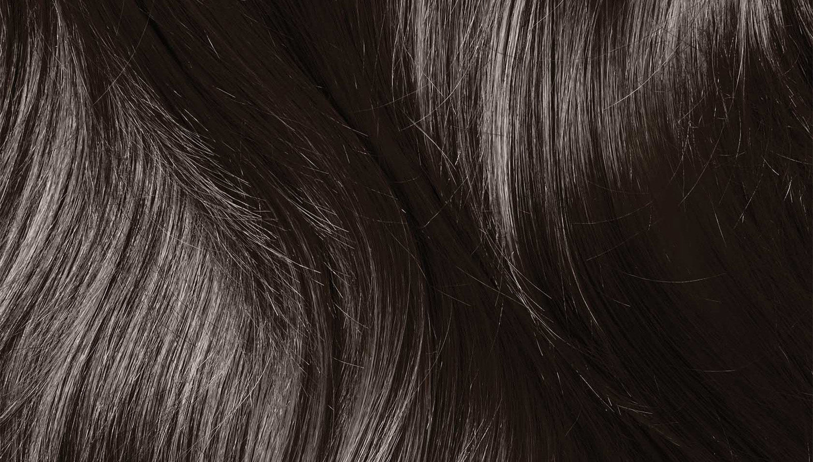 Image of Black Hair, model with plant-based hair color in landscape format
