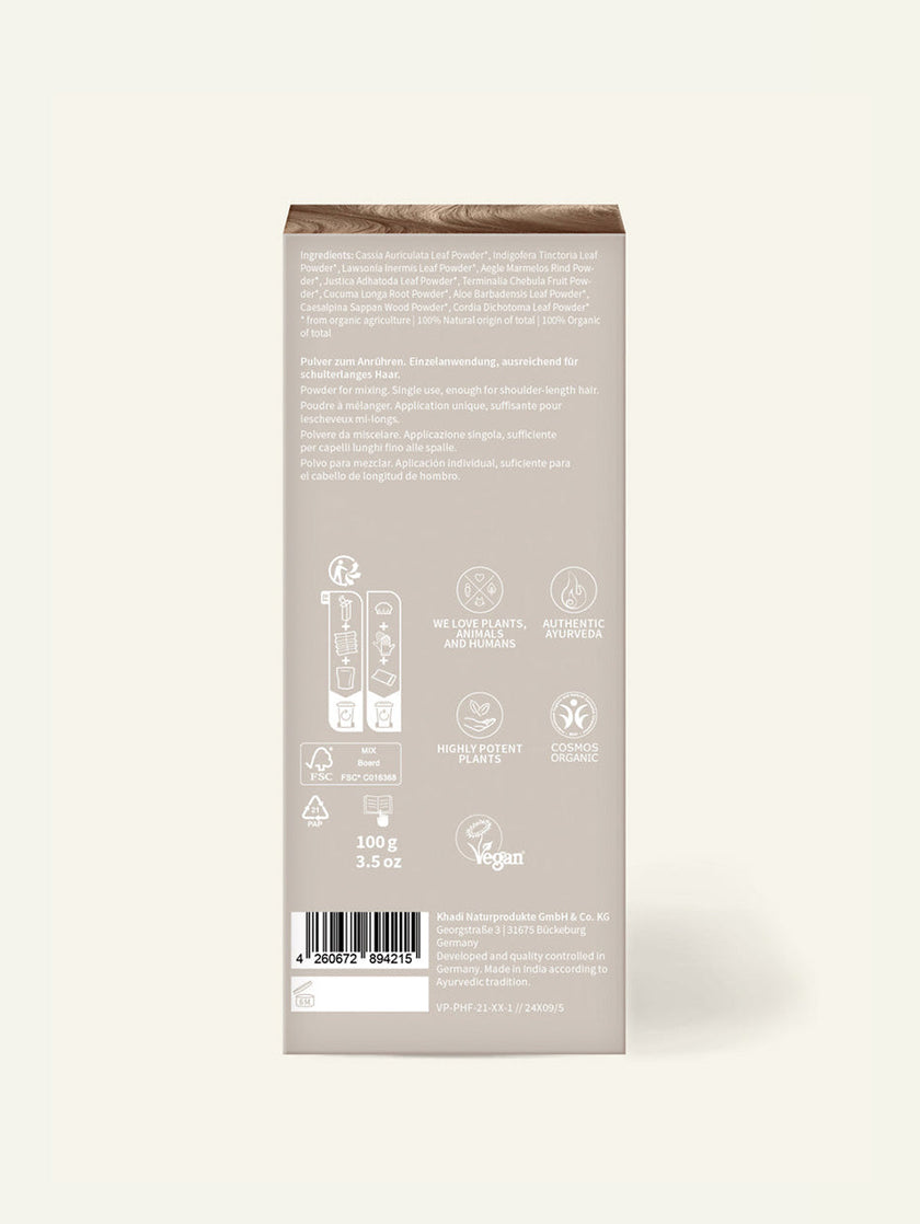 khadi berlin blond packaging back view