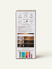 Image of Medium Brown plant-based hair color packaging, side view by khadi