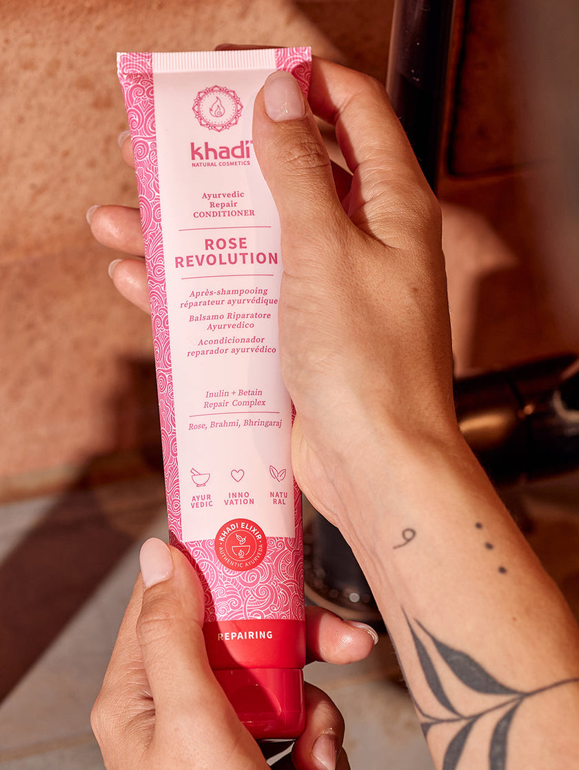Image of Rose conditioner, travel size by khadi